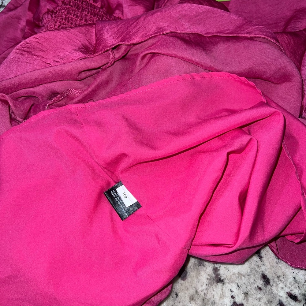 Sam Edelman Fuchsia Ruffled Blouse - Picture 7 of 8